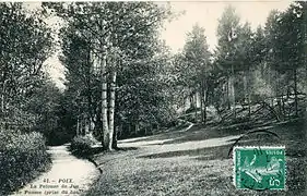 Le parc du Jeu de Paume, avant la Première Guerre mondiale.