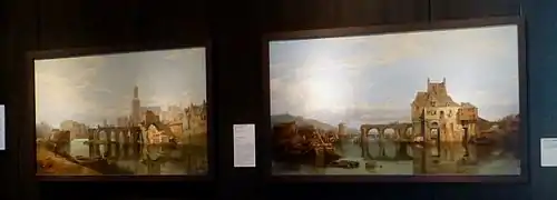 Les deux tableaux du pont des Treilles en 1859 par G. Clarkson Stanfield.