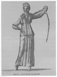 Figurine en bronze de la déesse Angitia. Lucus Angitiae, (époque d'Auguste (r.27 av.-14 ap. J.-C. ?)