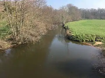 La rivière Anglin en direction de Chaillac en 2017.