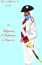 régiment d’Angoumois de 1776 à 1779