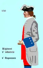 régiment d’Angoumois de 1720 à 1734