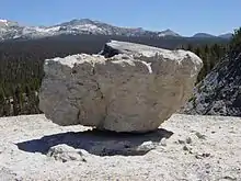 Des blocs erratiques déposés par des glaciers loin de tout glacier existant, ont conduit les géologues à la conclusion que le climat avait changé dans le passé.