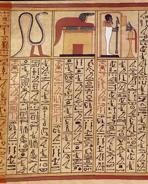 Les formules des transformations du papyrus d'Ani.