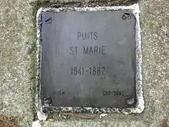 « Puits Sainte-Marie, 1841-1882 ».