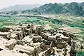 Vieille ville en ruine de Kharanaq, près de Yazd, avec une architecture en pisé typique des villes du désert.