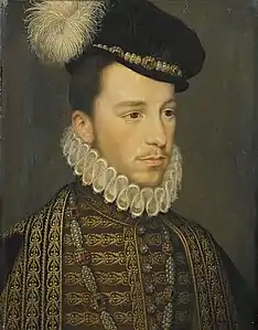 Le duc  Henri d'Anjou, portrait attribué à Jean Decourt.