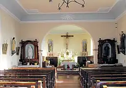 L'intérieur d'église.