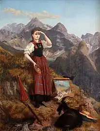 Anna Stainer-Knittelen costume de la vallée du Lech - 1869