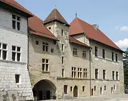Vue intérieur du château d'Annecy.