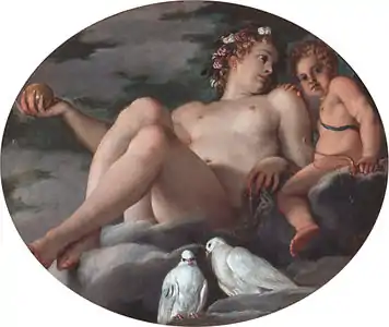 Annibale Carracci, Venus et Cupidon, 1592.