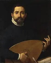 Portrait de Giulio Mascheroni jouant du luth, 1599-1600Annibale Carrache