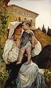 An Italian Mother and Child, 1886