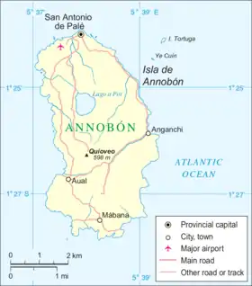 Carte d'Annobón.