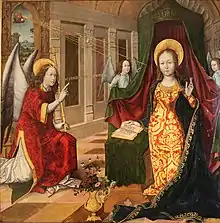 Jacquelin de Montluçon, L'annonciation, vers 1496-1497.