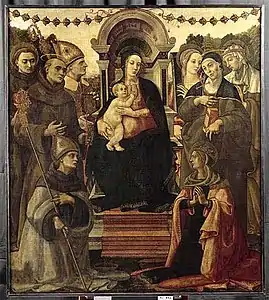 La Vierge et l'Enfant avec huit saints, Ciampanti