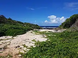 Vue de Anse Patate en août 2022