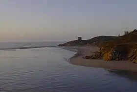 Anse de Morieux, vu vers la chapelle Saint-Maurice.