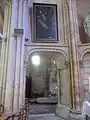 Ouverture en « anse de panier » entre la chapelle de la Sainte Vierge et la chapelle du Sacré-Cœur