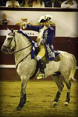 Antonio Telles lors d'une corrida de rejón portugaise