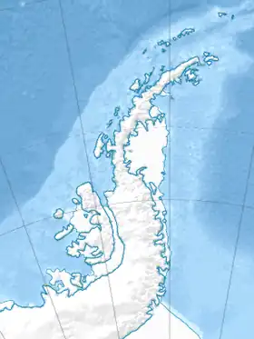 (Voir situation sur carte : péninsule Antarctique)
