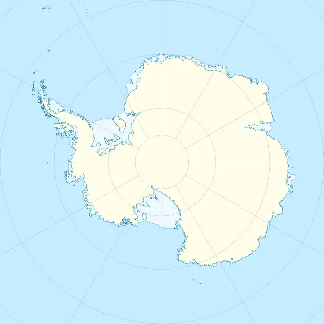 Carte des aéroports de l'Antarctique