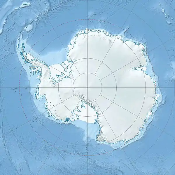 voir sur la carte d’Antarctique