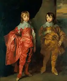 George Villiers (2e duc de Buckingham)et Lord Francis Villiers, 1635Château de Windsor