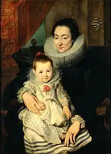 Marie Clarisse Woveriuset son enfant, 1620-1621Antoine van Dyck