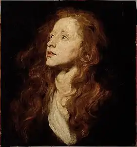 Tête de femme rousse, 1618-1620.