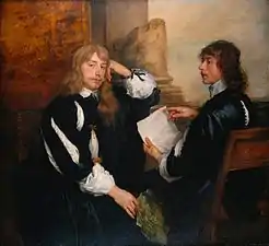 Thomas Killigrew et Lord William Crofts, 1638Palais de Buckingham