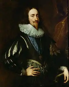Charles Ier d'Angleterre, le coude en avant, v. 1632.