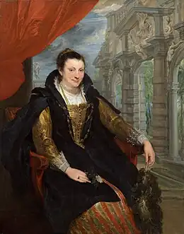 Portrait d'Isabella Brant d'Anthoine van Dyck, vers 1623-1626 (National Gallery of Art, Washington)
