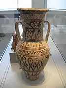 Amphore protoattique. Centaure, chèvre et cavaliers armés. Athènes, 700-675. Altes Museum, Berlin