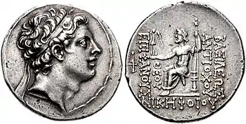 Tétradrachme à l'effigie du roi séleucide Antiochos IV Épiphane, v. 175-164 av. J.-C.