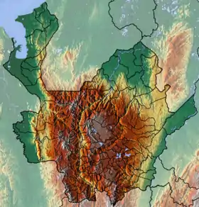 Voir sur la carte topographique d'Antioquia (administrative)