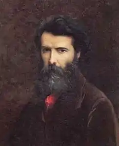 Autoportrait à la cravate rouge (vers 1870), Paris, musée Hébert.