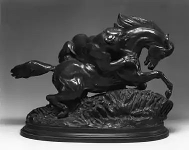Barye, Tigre attaquant un cheval bronze, Walters Art Museum.