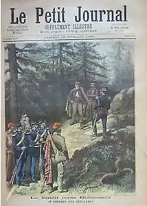 Le bandit "Bellacoscia" (1892)se rend aux gendarmes(Le Petit Journal)