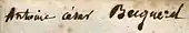 signature d'Antoine Becquerel