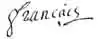 Signature de Antoine Français de Nantes