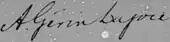 signature d'Antoine Gérin-Lajoie