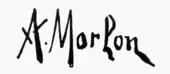 signature d'Antoine Morlon