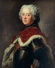 Portrait painting of a young Frederick the Great