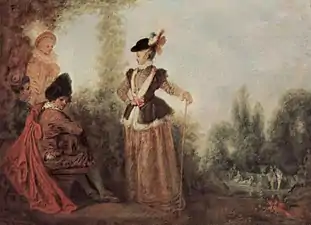 Antoine Watteau, L'Aventurière (1712).