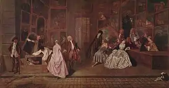 L'Enseigne de Gersaint par Watteau