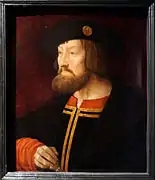 Antoine de Ville, 1507 écuyer de René II, peinture lorraine.