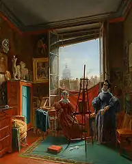 Hortense Haudebourt-Lescot, Atelier de l'artiste à Paris, c.1830-1840