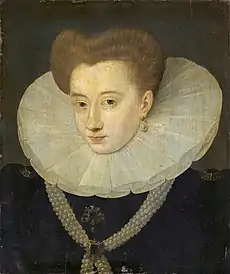 Antoinette d'Orléans-Longueville, son épouse.