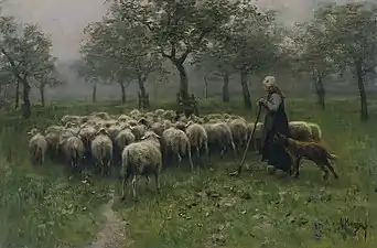 Bergère au troupeau de moutons (1857-1888), Amsterdam, Rijksmuseum.